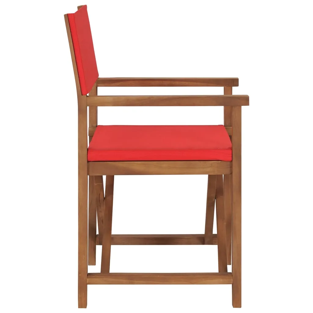 Director's Chair Outdoor Garden Foldable Camping Chair Solid Wood Teak