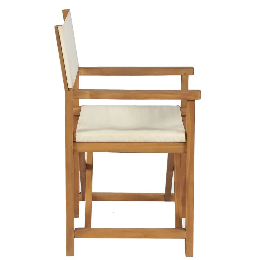 Director's Chair Outdoor Garden Foldable Camping Chair Solid Wood Teak