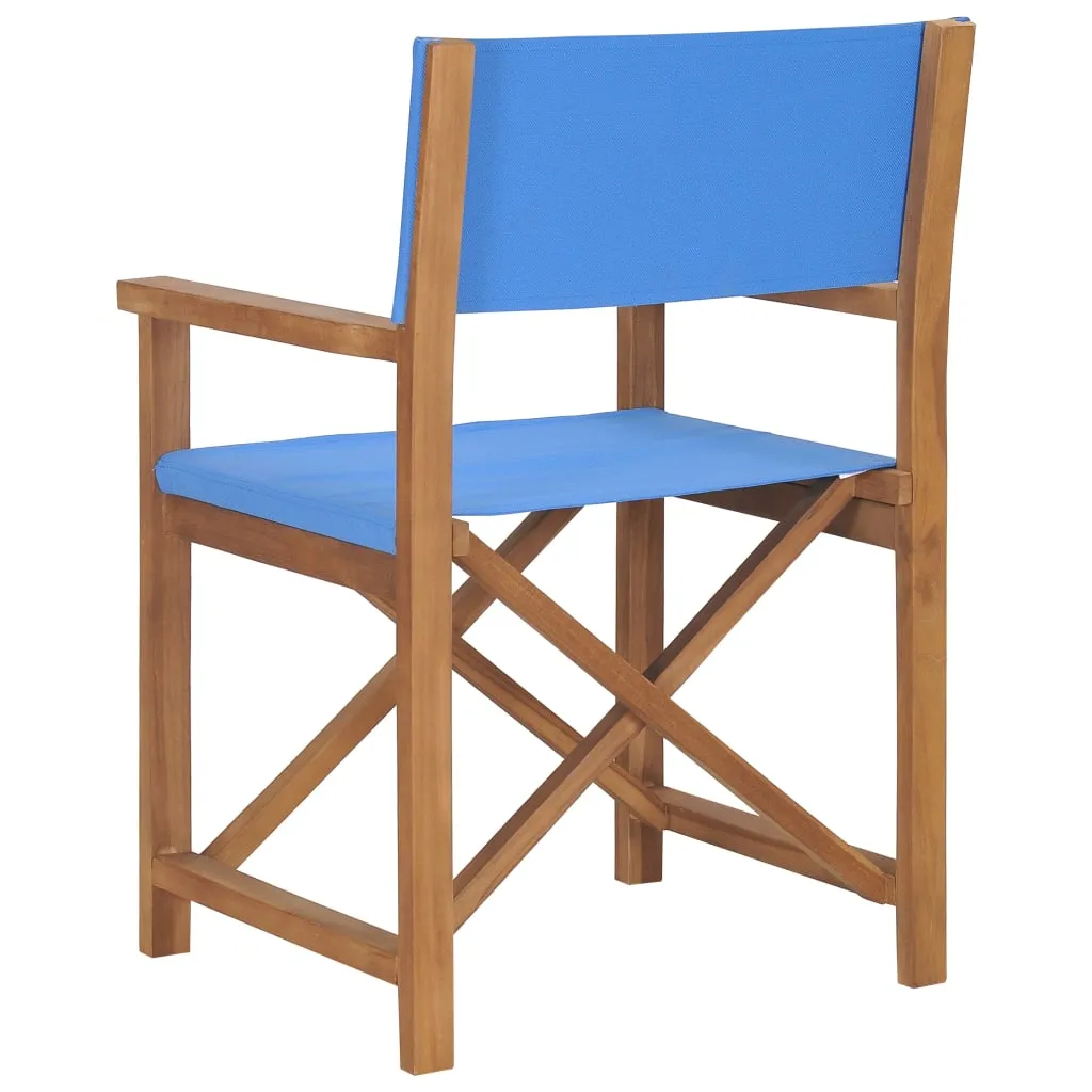 Director's Chair Outdoor Garden Foldable Camping Chair Solid Wood Teak