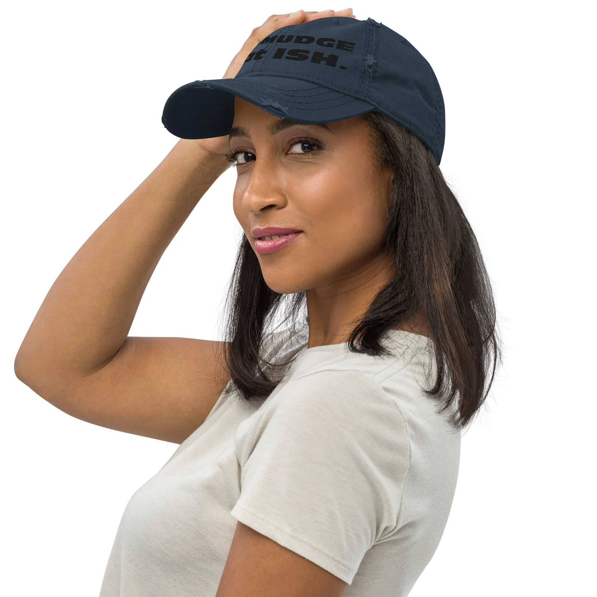 Distressed 2D SMUDGE HAT