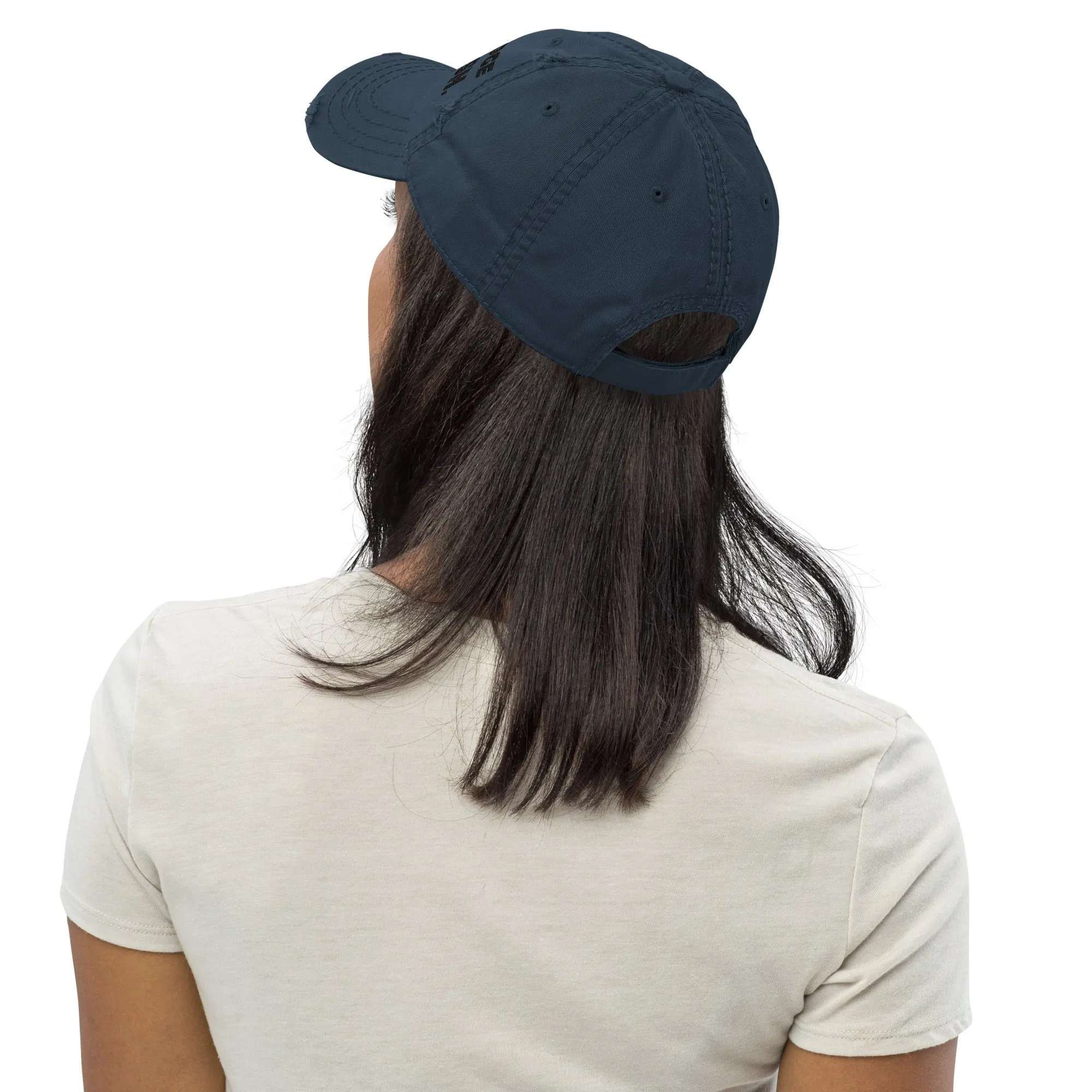Distressed 2D SMUDGE HAT