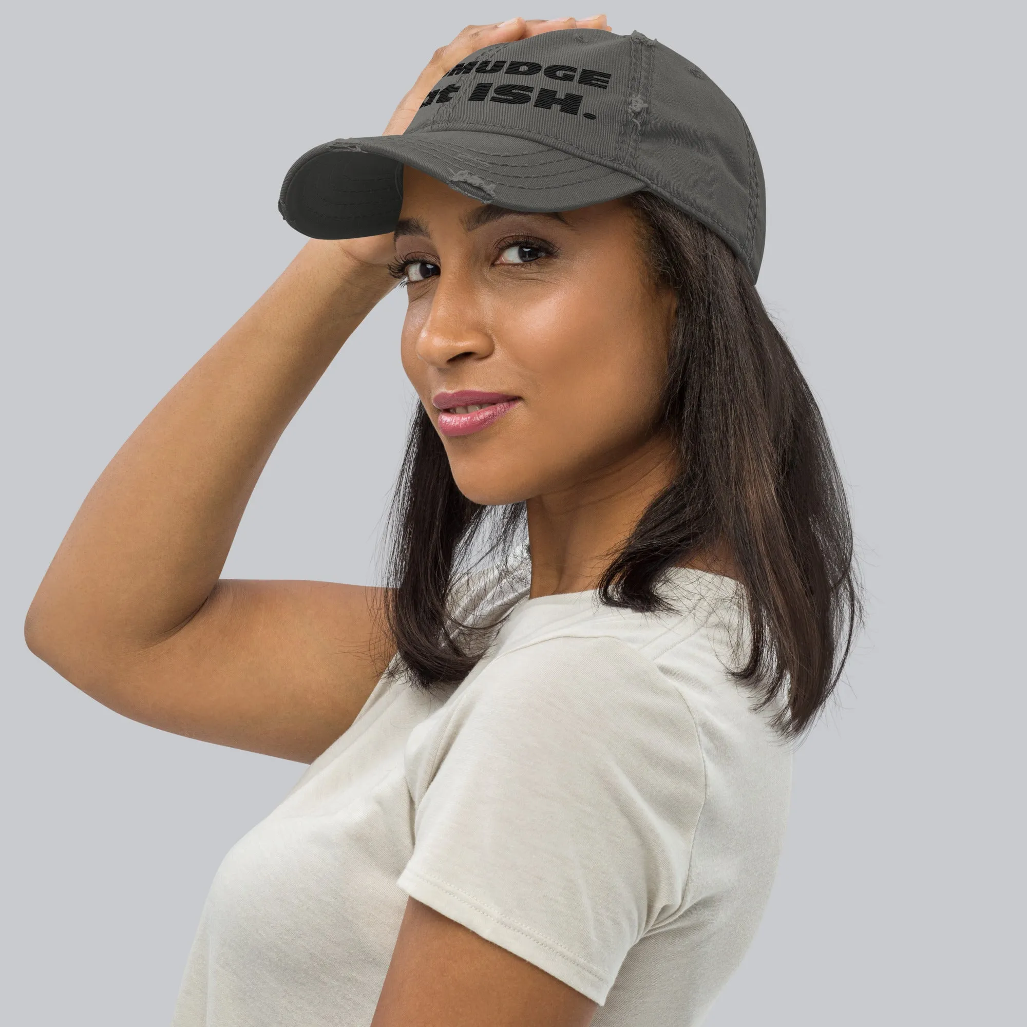 Distressed 2D SMUDGE HAT