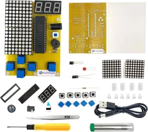 DIY Retro Gaming Console Soldering Kit, Pixel Game Project, Beginner-Friendly Electronics Training Board by HUOYOGER