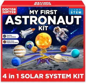 Doctor Jupiter My First Solar System STEM Project, Science Kit for Kids Age 5  | Birthday Gift Ideas for 5-6-7-8-9-10-11-12 Year Old Boys & Girls | Learning & Educational Space Science, Planet Toys