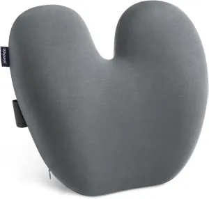 DONAMA Ergonomic Lumbar Pillow for Back Support - High-Density Memory Foam Cushion for Pain Relief - Lumbar Support Cushion w/Strap for Office Chair, Car, Home, and Travel