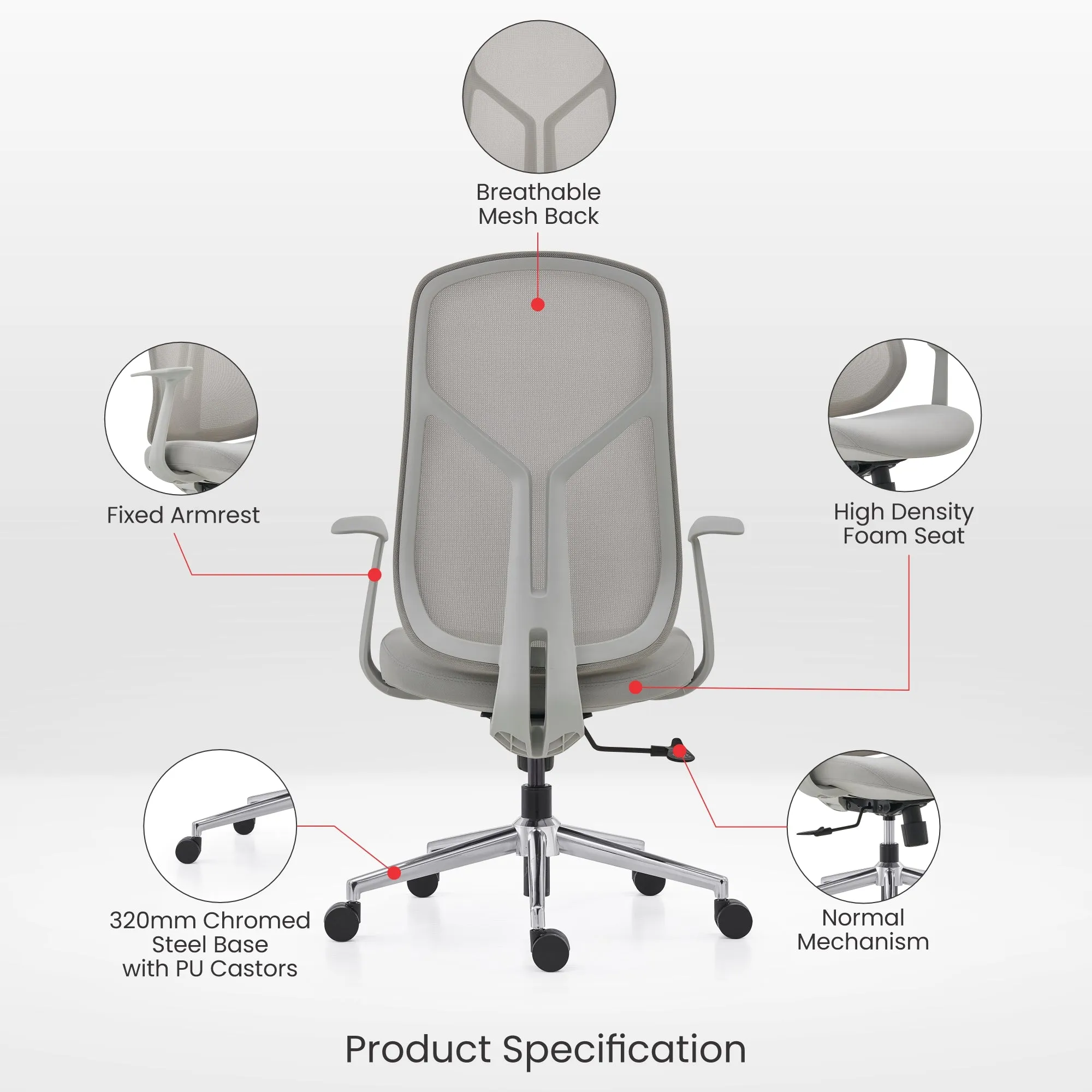 Donvale Ergonomic Chair: Work in Comfort and Style