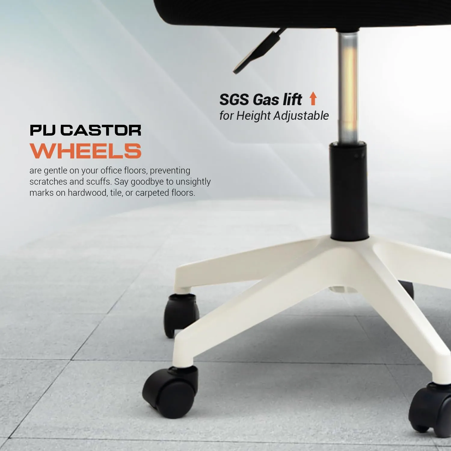 Drogo PrimeComfort Ergonomic Office Chair for Work from Home, Computer Chair with Adjustable Seat Height