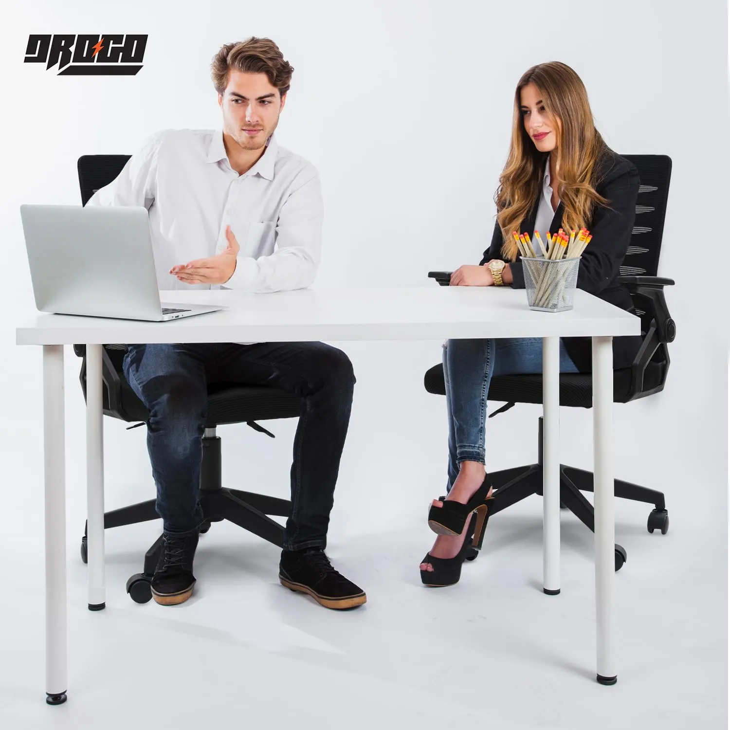 Drogo PrimeComfort Ergonomic Office Chair for Work from Home, Computer Chair with Adjustable Seat Height
