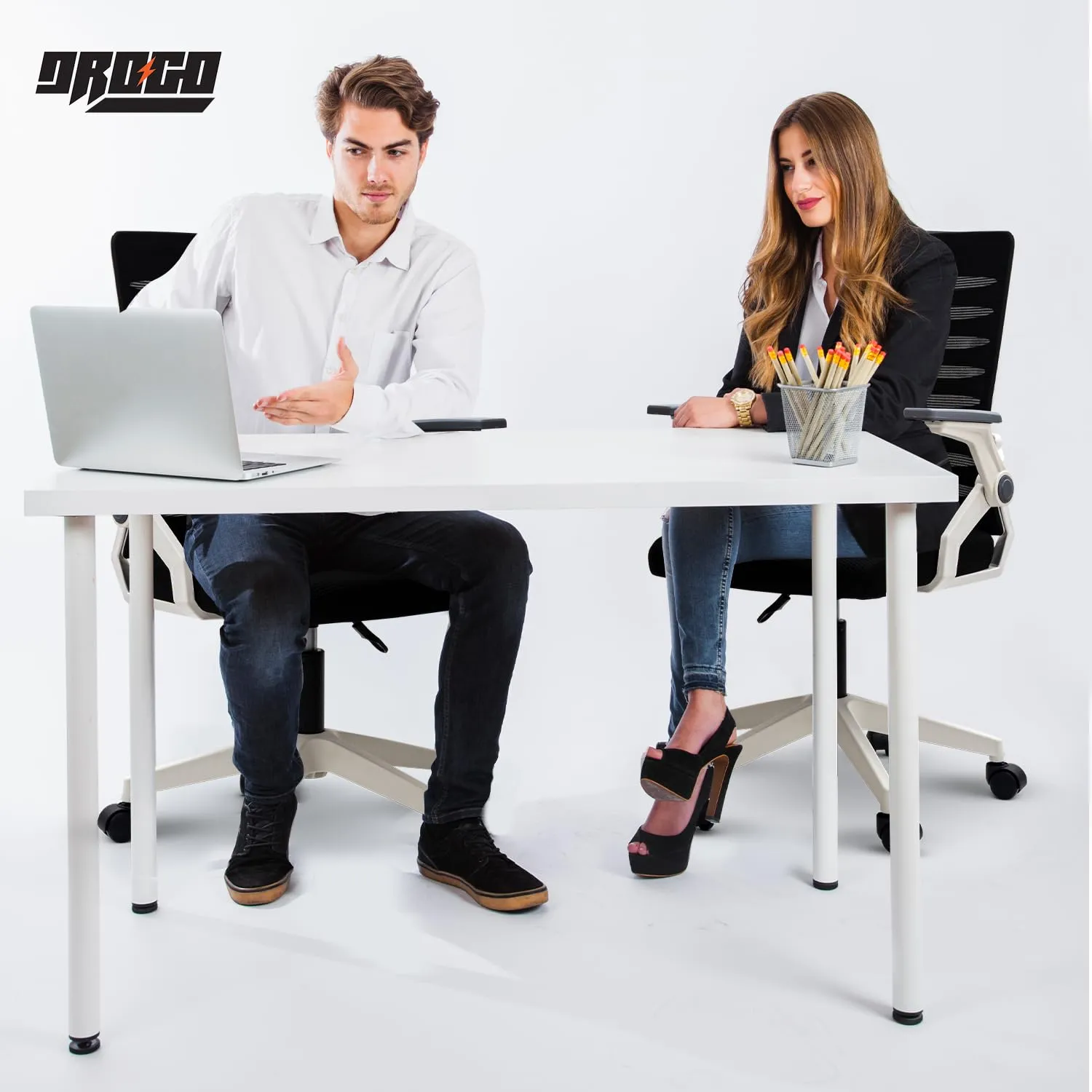 Drogo PrimeComfort Ergonomic Office Chair for Work from Home, Computer Chair with Adjustable Seat Height