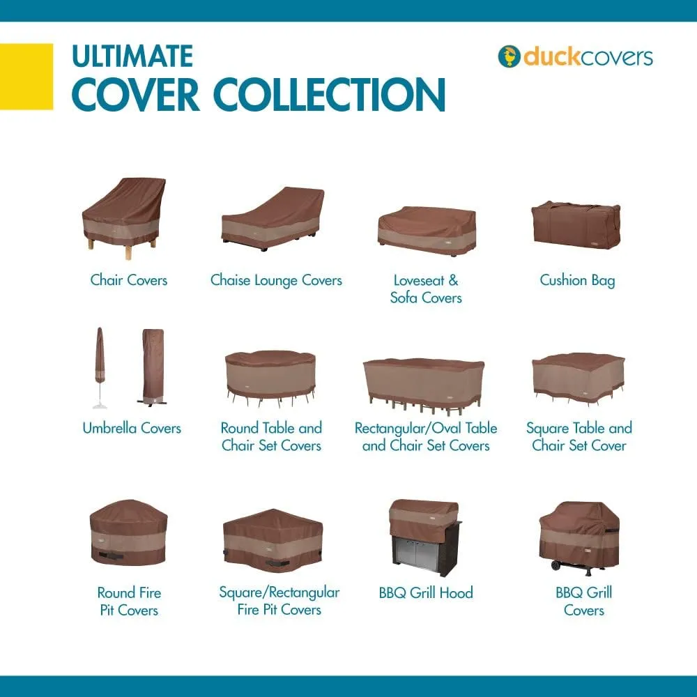Duck Covers Ultimate Waterproof 86 Inch Patio Chaise Lounge Chair Cover, Patio Furniture Covers