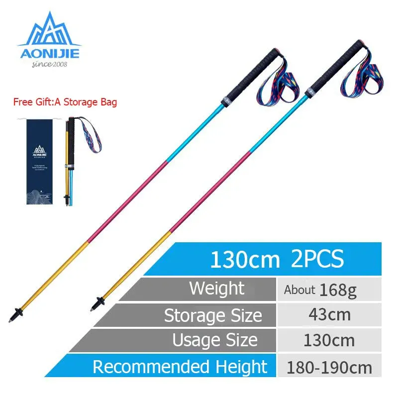 E4201 Lightweight Carbon Fiber Trekking Pole for Hiking & Running