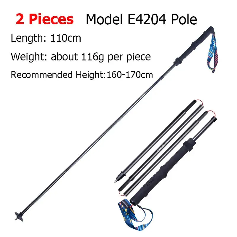 E4201 Lightweight Carbon Fiber Trekking Pole for Hiking & Running