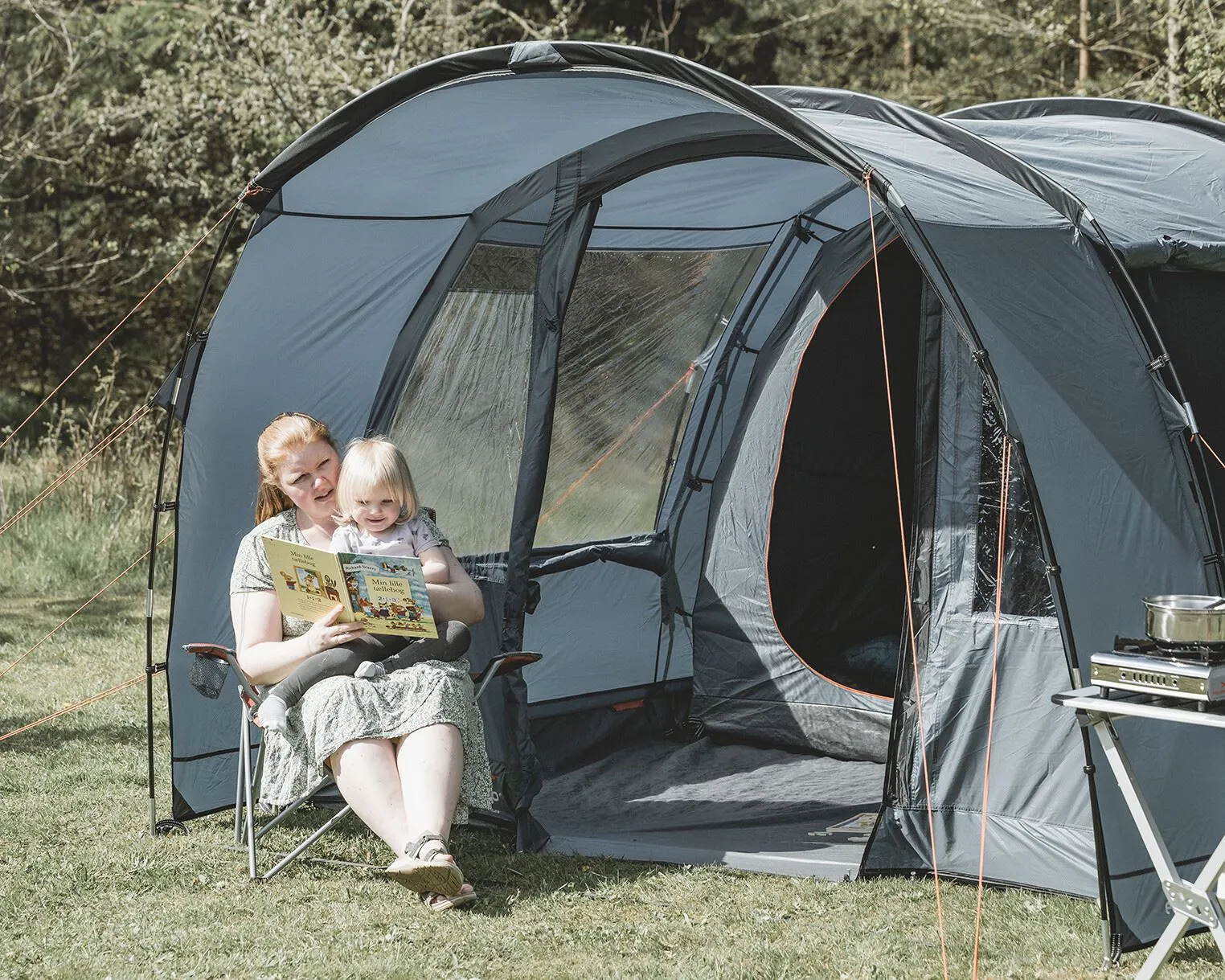 Easy Camp Skarvan 4 Pole Blue 4 Person Tent