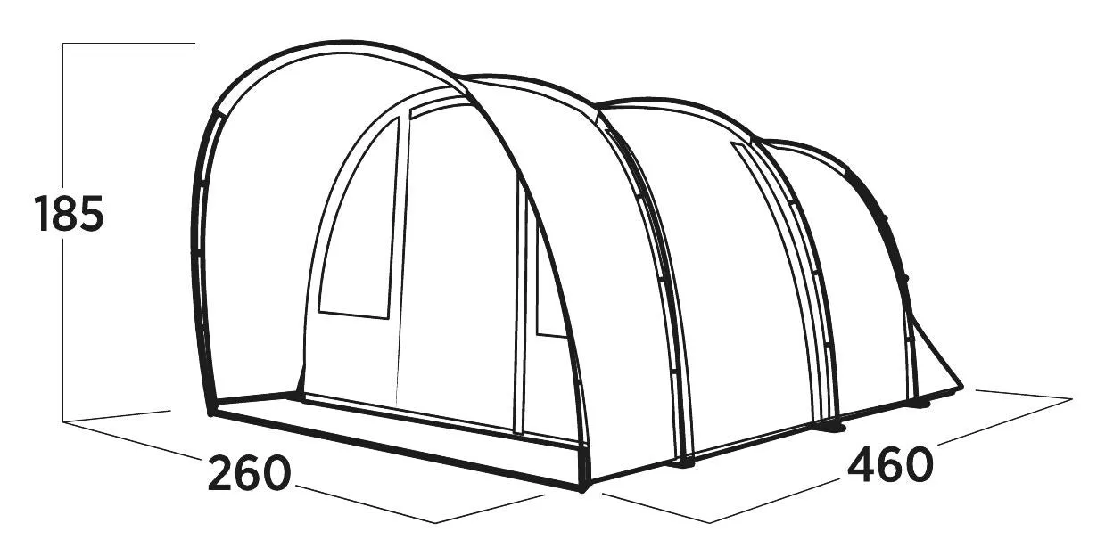 Easy Camp Skarvan 4 Pole Blue 4 Person Tent