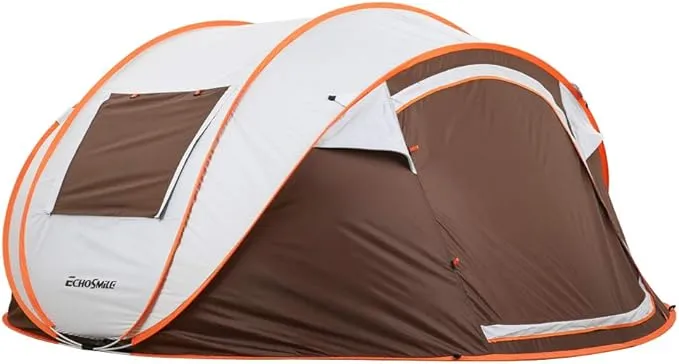 EchoSmile Camping Instant Tent, 2/4/6/8/10 Person Pop Up Tent, Water Resistant Dome Tent, Easy Setup for Camping Hiking and Outdoor, Portable Tent with Carry Bag, for 3 Seasons…