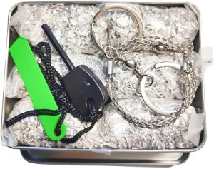 eGreen Emergency Fire Starter Magnesium 99% Pure 6 Bags for Storm Hurricane Outages Camping Hiking Bushcraft Outdoor Survival   Free Water Proof Tin Container