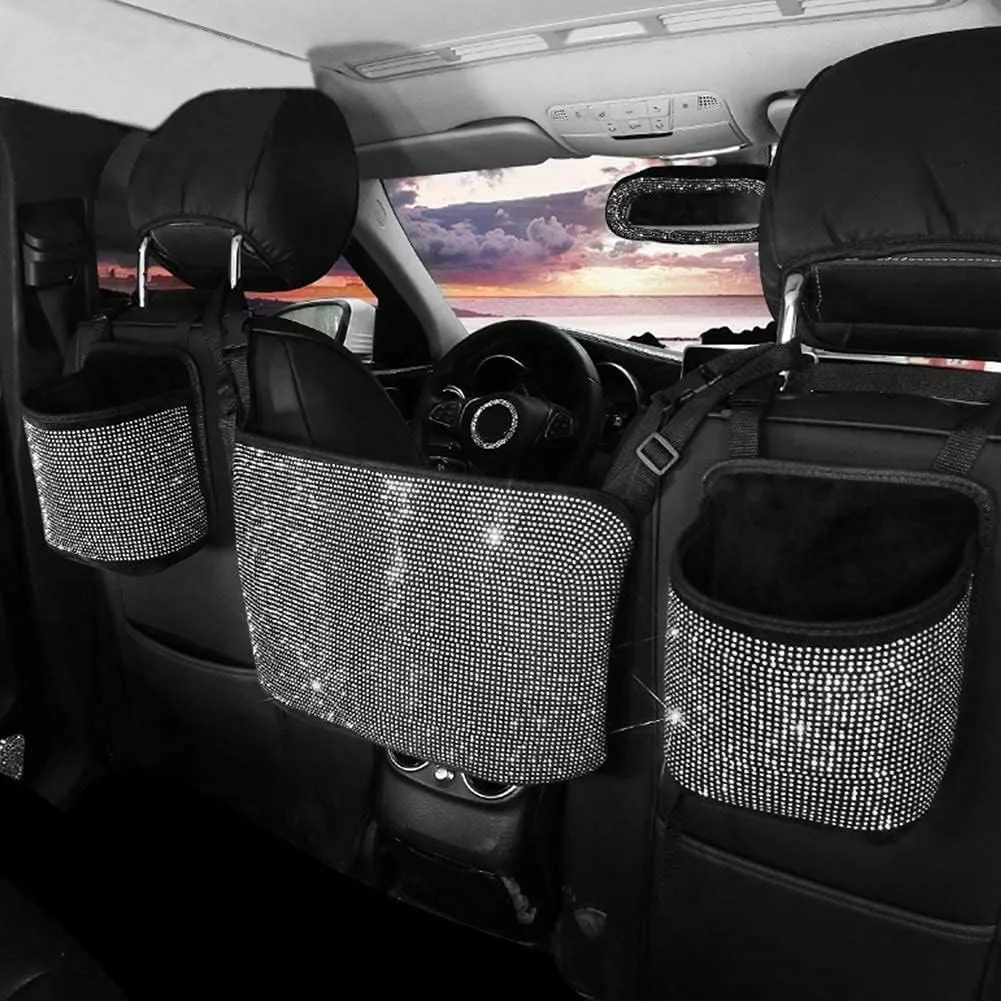 eing Car Organizers and Storage Purse Holder,Seat Back Net Handbag Purse Accessories for Women,Road Trip Essentials for Adults,Mom Gifts,Birthday Gifts Presents for Mom,White