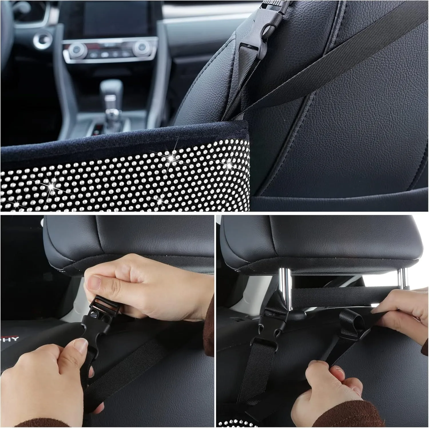 eing Car Organizers and Storage Purse Holder,Seat Back Net Handbag Purse Accessories for Women,Road Trip Essentials for Adults,Mom Gifts,Birthday Gifts Presents for Mom,White