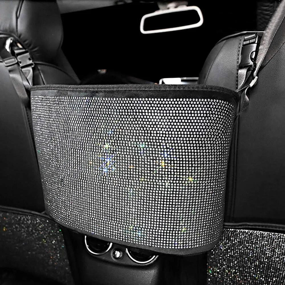 eing Car Organizers and Storage Purse Holder,Seat Back Net Handbag Purse Accessories for Women,Road Trip Essentials for Adults,Mom Gifts,Birthday Gifts Presents for Mom,White