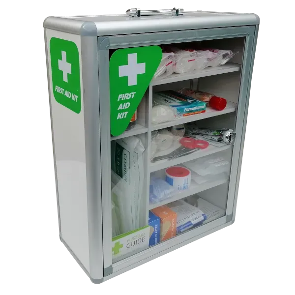 Empty Wall Mounted First Aid Cabinets (Portrait)