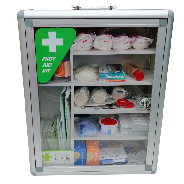 Empty Wall Mounted First Aid Cabinets (Portrait)