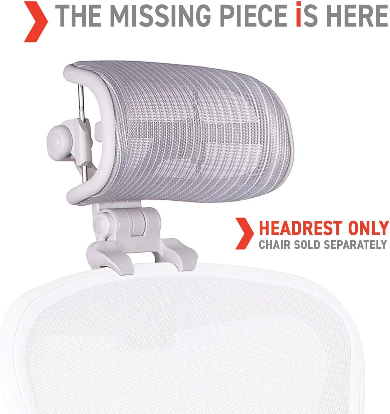 Engineered Now The Original Headrest for The Herman Miller Aeron Chair (H4 for Remastered, Mineral)