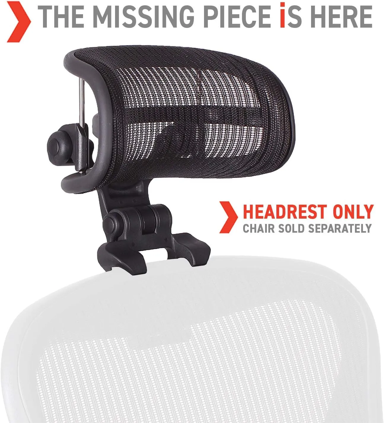 Engineered Now The Original Headrest for The Herman Miller Aeron Chair (H4 for Remastered, Mineral)