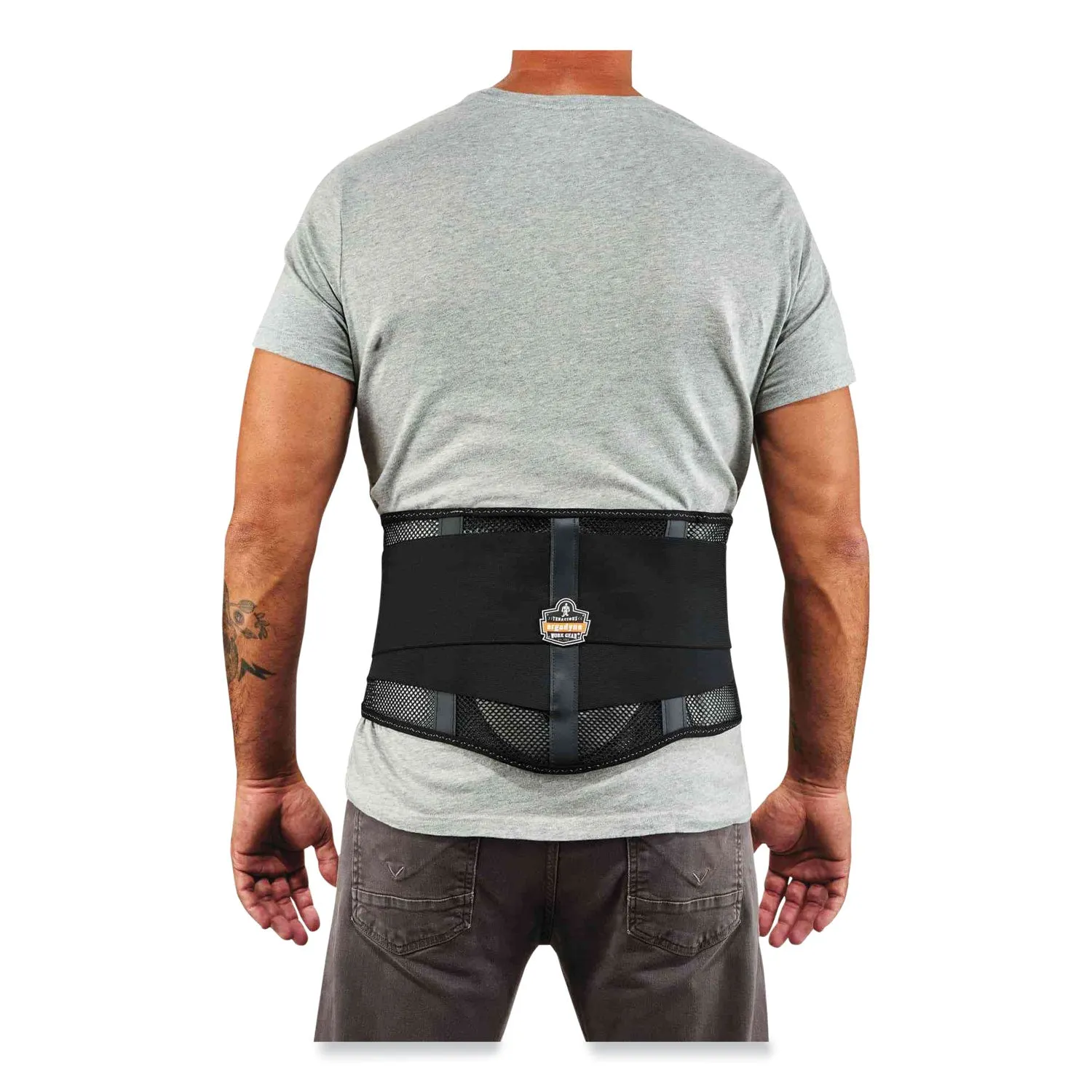 ergodyne® ProFlex 1051 Mesh Back Support, X-Large, 38" to 42" Waist, Black