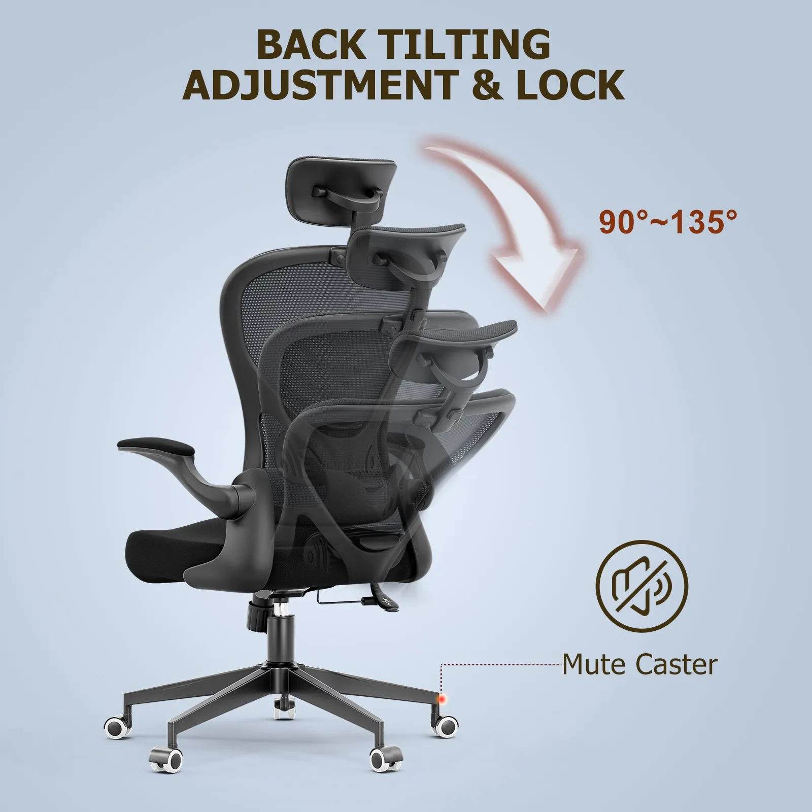 Ergonomic Mesh Office Chair - 889
