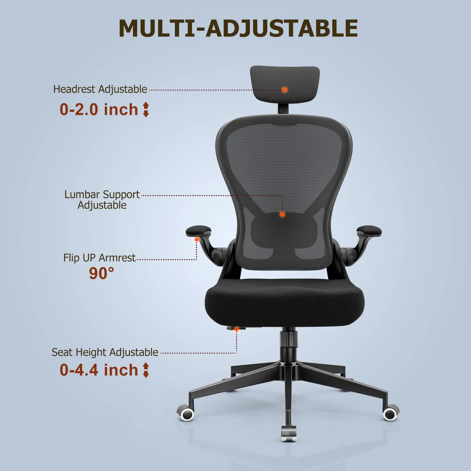 Ergonomic Mesh Office Chair - 889
