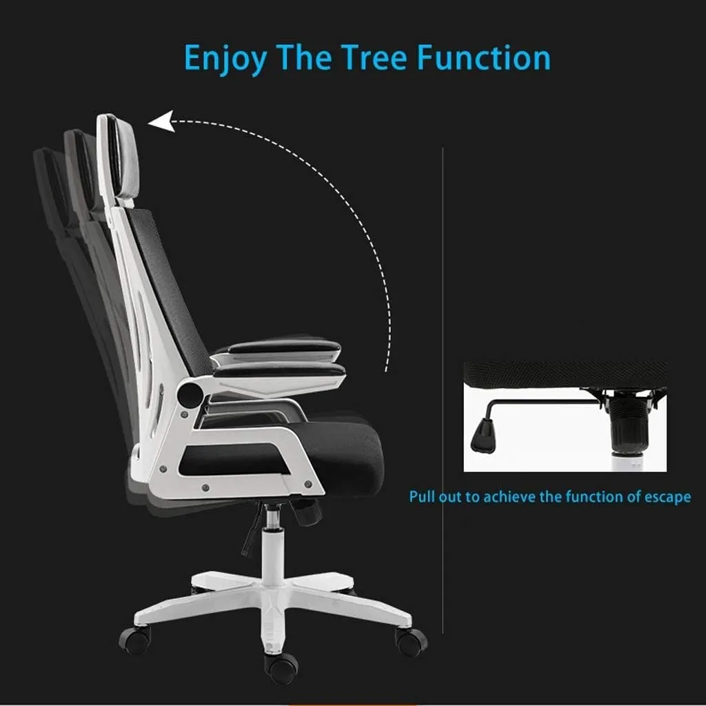 Ergonomic Office Chair Mesh Chair Heavy Duty Office Chair,Home Office Chair with Tilt Function and Position Lock,Black