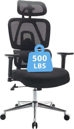 Ergonomic Office Chair with Adjustable Backrest and Armrest Breathable Mesh Desk with Adaptive Headrest and Lumbar Support X Chair Office Chair with Wheel
