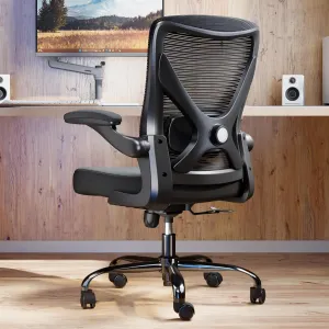 Ergonomic Office Chair with Lumbar Support - Adjustable Computer Desk Chairs for Home Office, Gaming, and Work - Comfortable and Supportive Desk Chairs for Adults(Black)