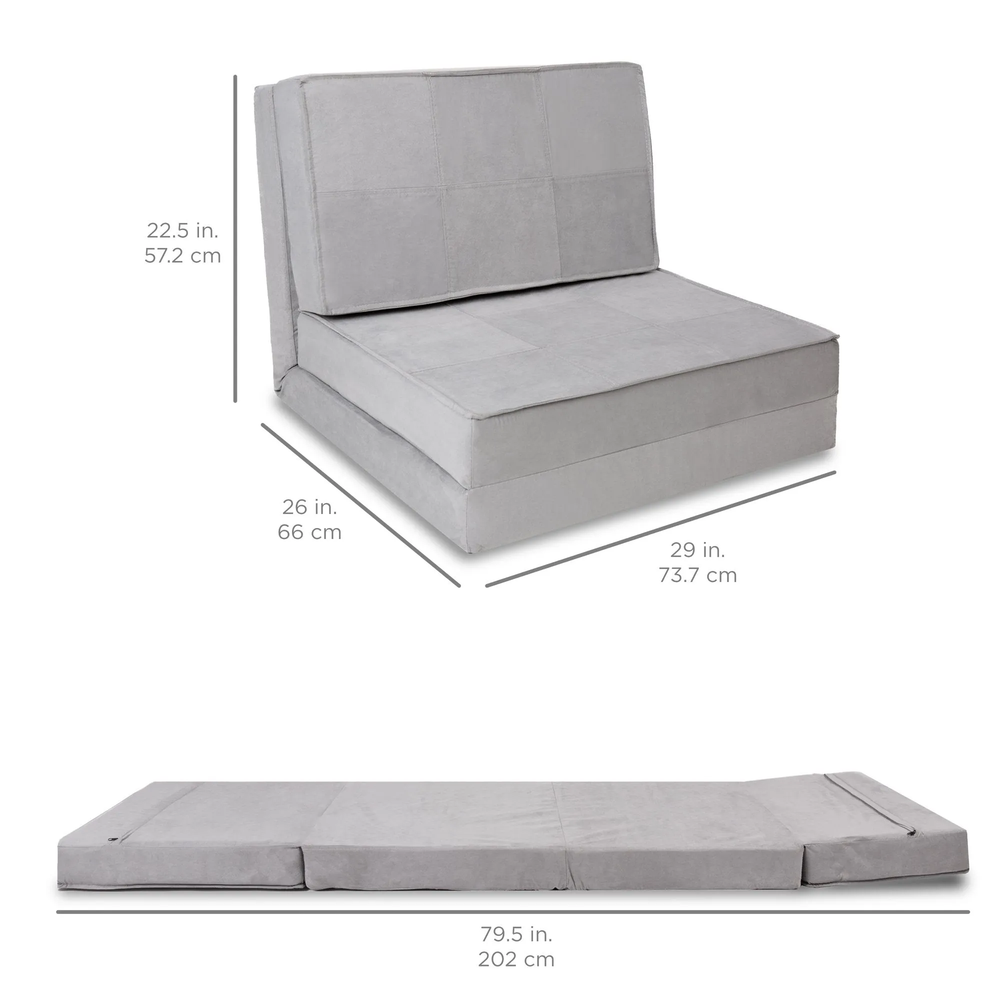 Ergonomic Portable Full collection and Lounger, w/ Mattress Non-Slip No-hassle returns 5-Position Feet Chair,