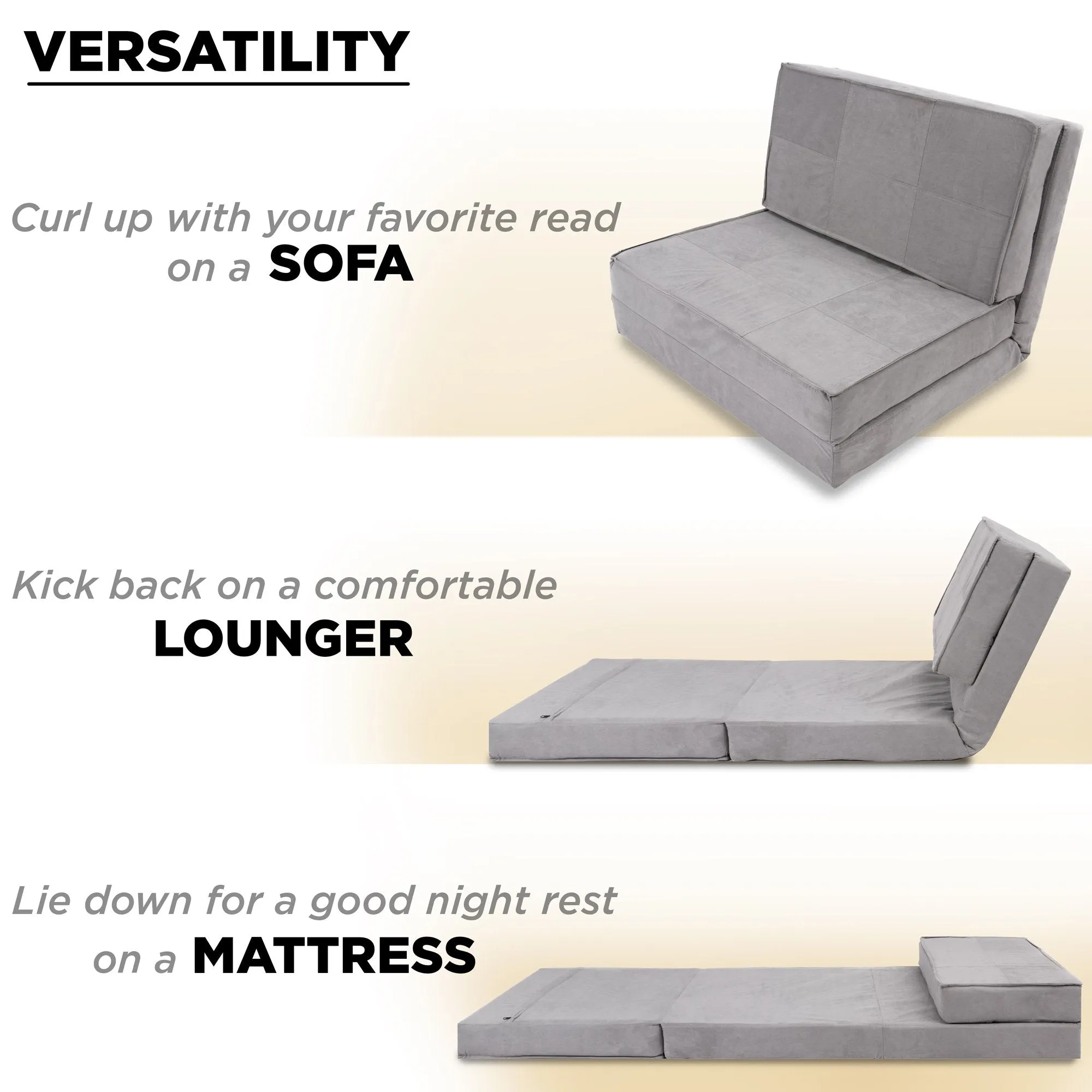 Ergonomic Portable Full collection and Lounger, w/ Mattress Non-Slip No-hassle returns 5-Position Feet Chair,