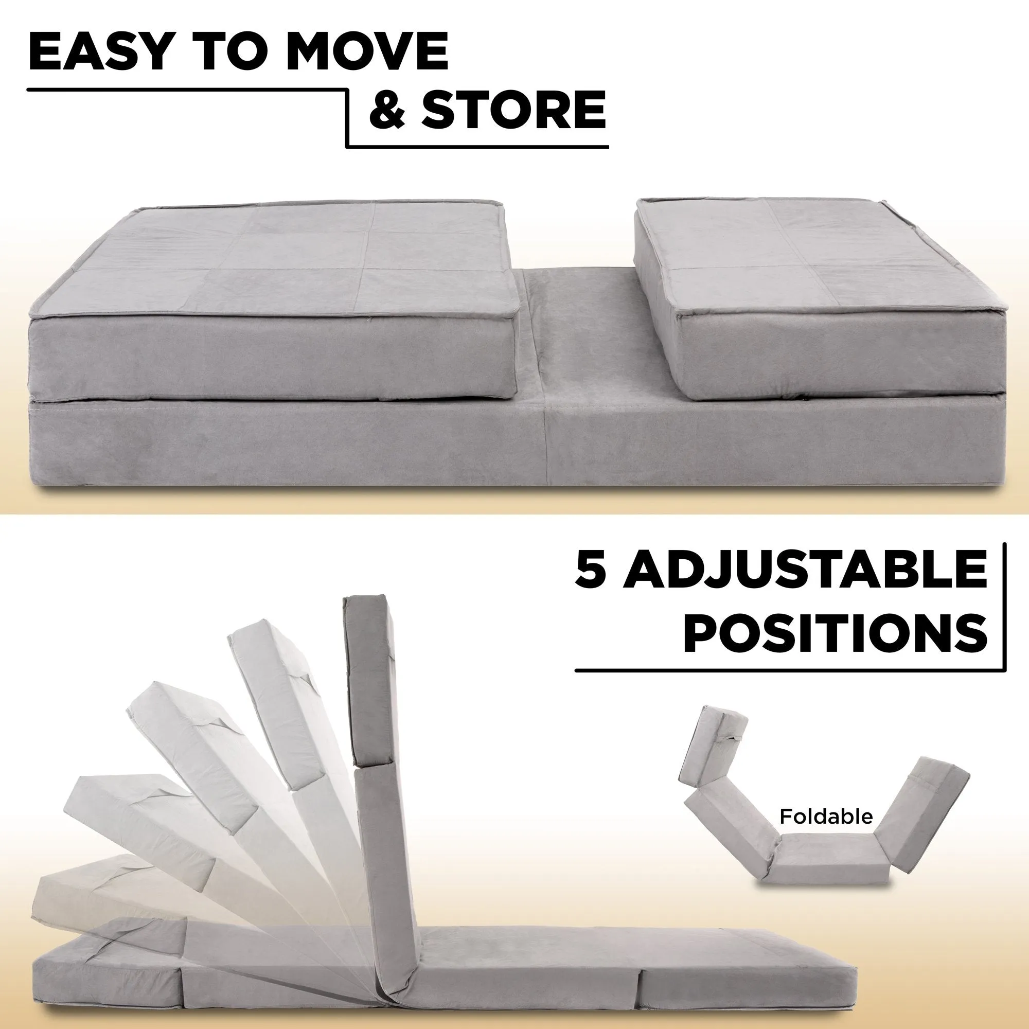 Ergonomic Portable Full collection and Lounger, w/ Mattress Non-Slip No-hassle returns 5-Position Feet Chair,