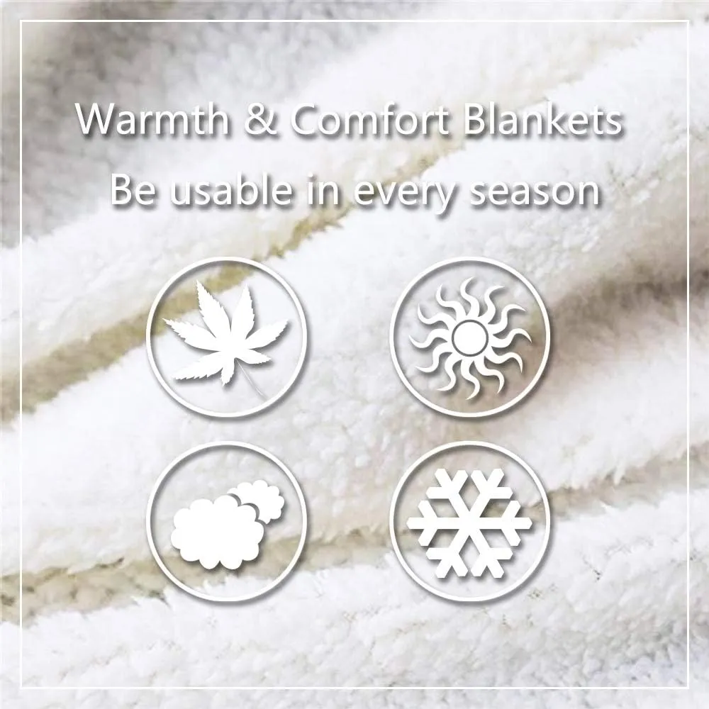 Erosebridal Christmas Baby 30"X40" Kids Fleece Blanket Football Xmas Decor Sherpa Blanket,White Snowflake for Boys Girls Teens Throw Blanket,Happy Holiday Winter Flannel Blanket,Blue and White