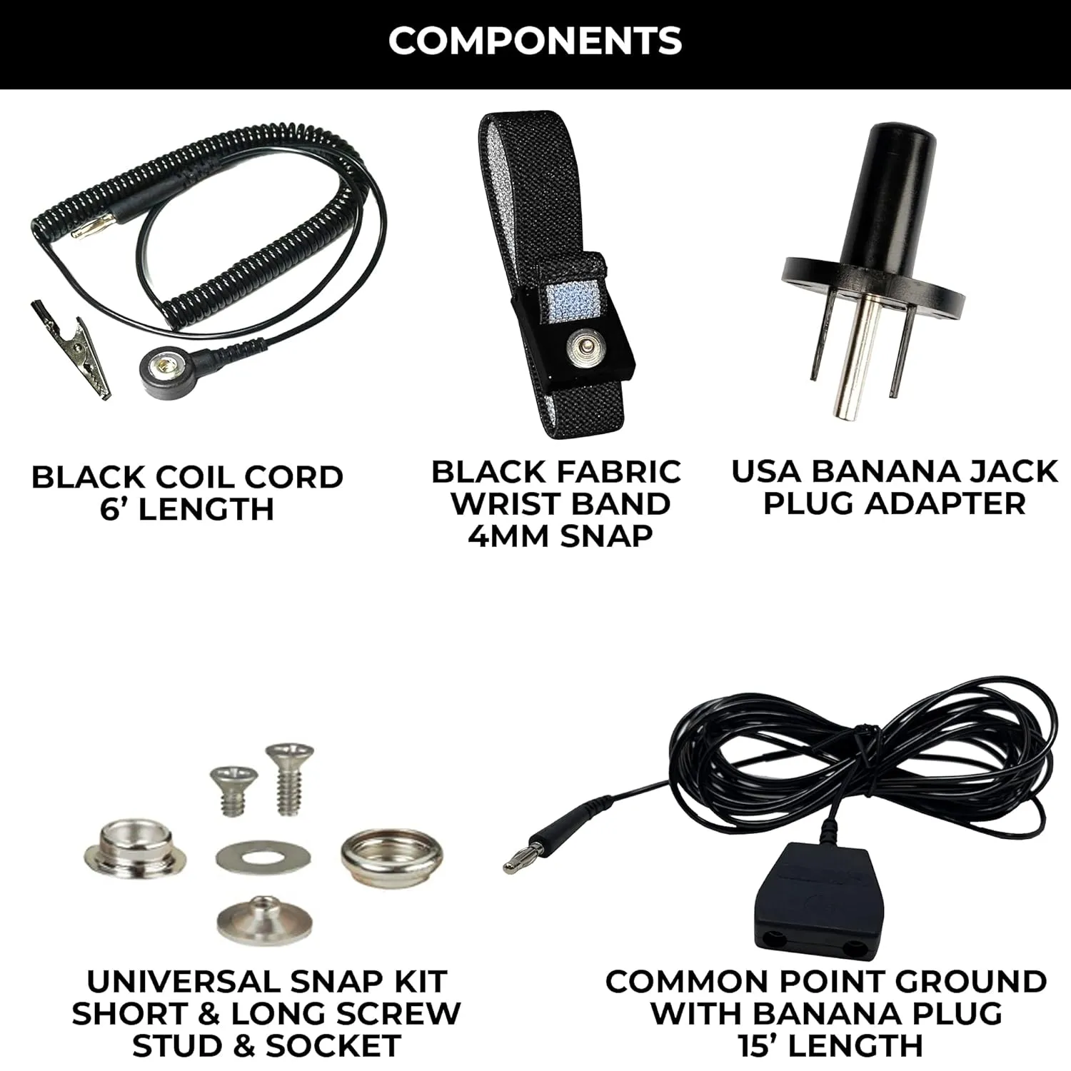 ESD Compliant Mat Workstation Kit - 16"x24"x.060", Wrist Strap Set, Ground Cord, Universal Snap Kit, Easy to Use Outlet Adapter,Computer/Cellphone Repair Kit, Soldering Mat - Green