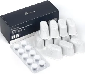 Espresso Machine Cleaning Tablets and Filters for Breville Espresso Machines (10 Tablets   12 Filters) - 2 Gram Cleaning Tablets & Replacement Water Filter - Espresso Cleaner Accessories