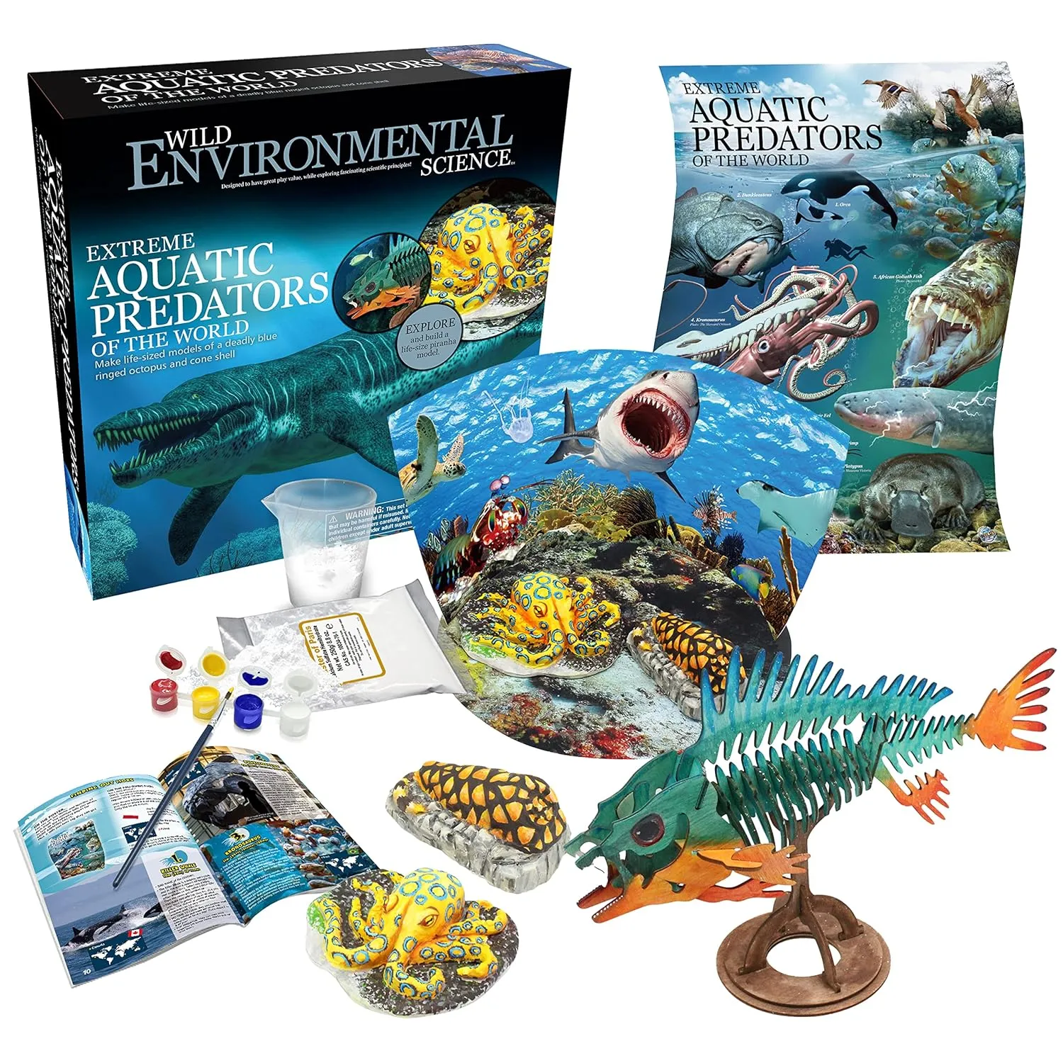 Extreme Aquatic Predators of The World | Ages 6  | Create and Customize Models and Dioramas | Study Extreme Ocean Animals