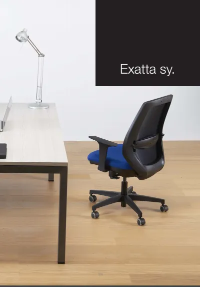 EXXATA SY80 MESH Mid-Range Ergonomic Chair   2D ARMS