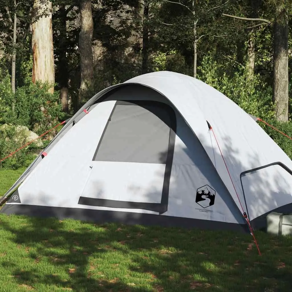 Family Tent Dome 6-Person White Blackout Fabric Waterproof4,2KG