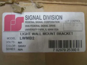 Federal Signal LWMB2 Wall Mount Mounting Kit