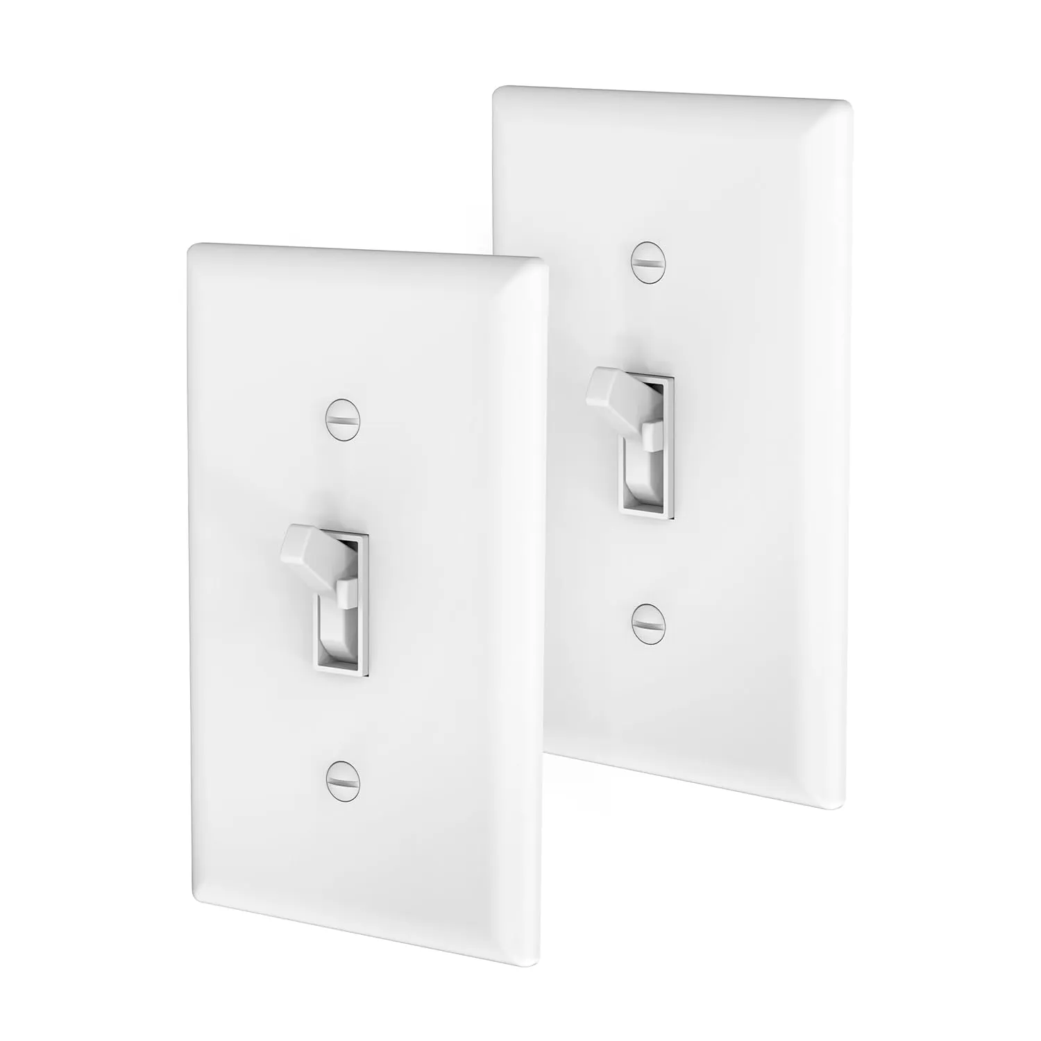Feit Electric Dimmer Switch for Dimmable LED Light Bulbs, Single Pole or 3-Way Toggle, Wall Plate and Wire Nut Installation Included, DIM/Toggle/2, 2 Pack