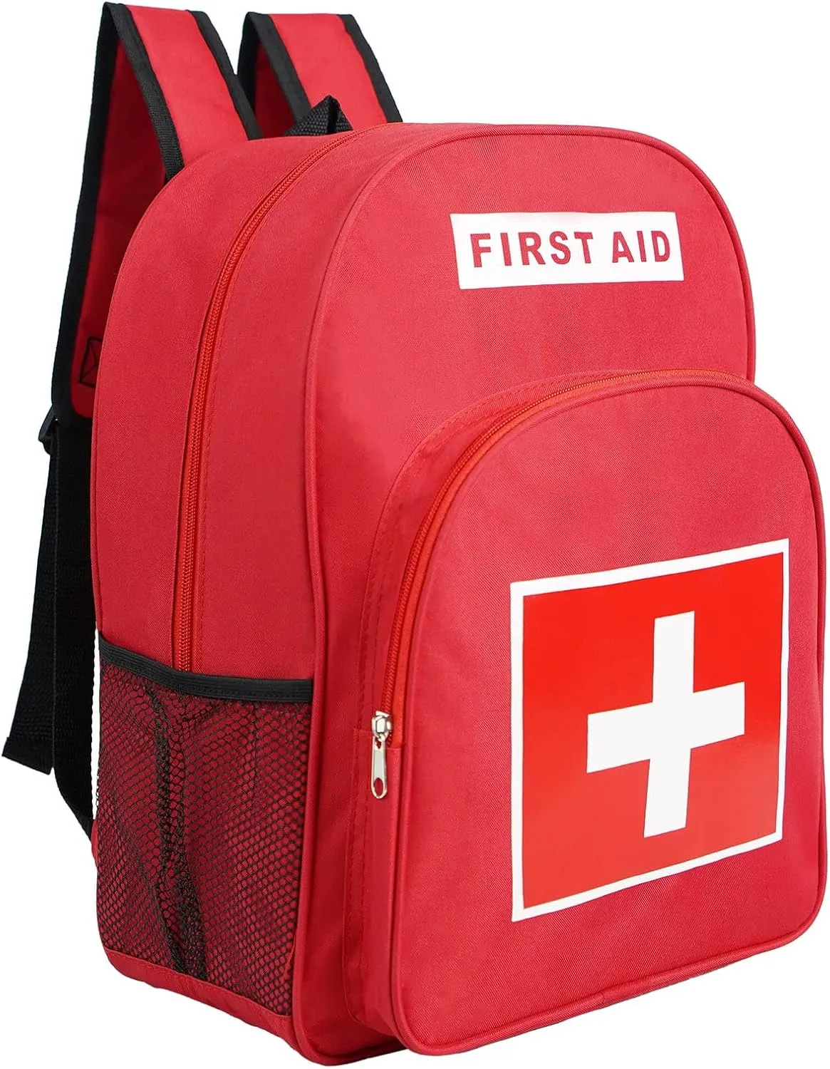 First Aid Backpack, Emergency Medical Backpack, Waterproof & Large Capacity, Empty First Aid Bag, Ideal for Home Office EMT Paramedics