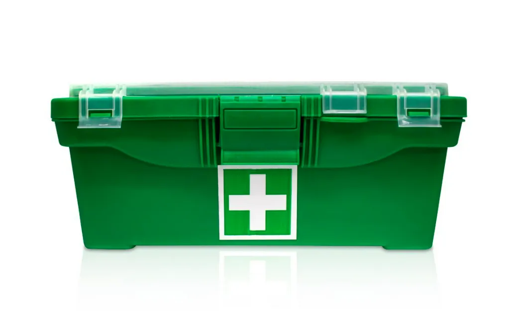 First Aid Kit Factory Regulation 7 Green Maji Plastic Box