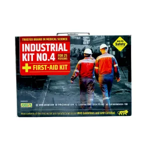 First-Aid Kit (Model- INDUSTRIAL KIT NO. 4) | Suitable For: 25 persons