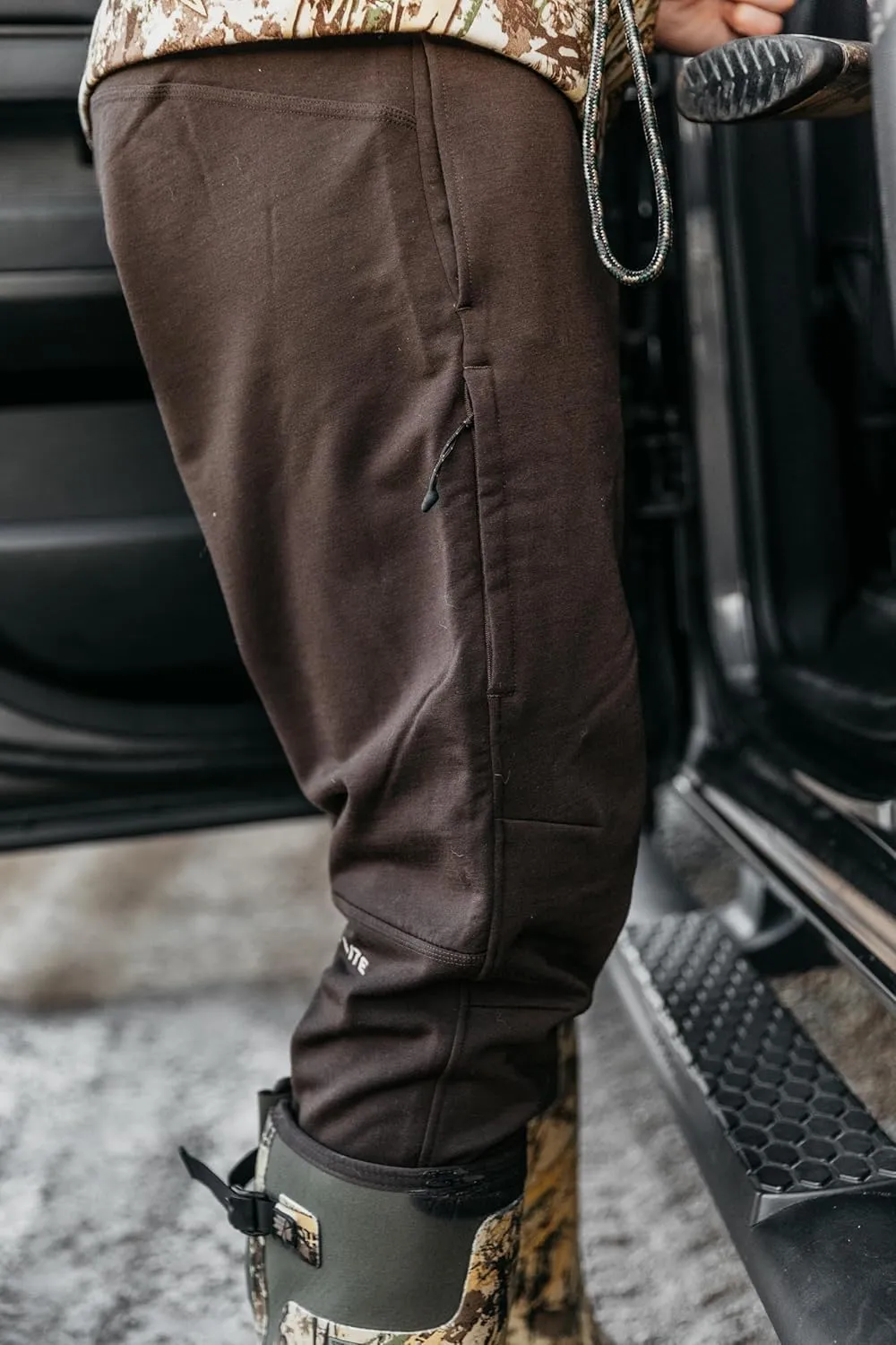 First Lite Men's Rugged Wool Wader Pant - Durable Merino Wool Hunting Midlayer Pants