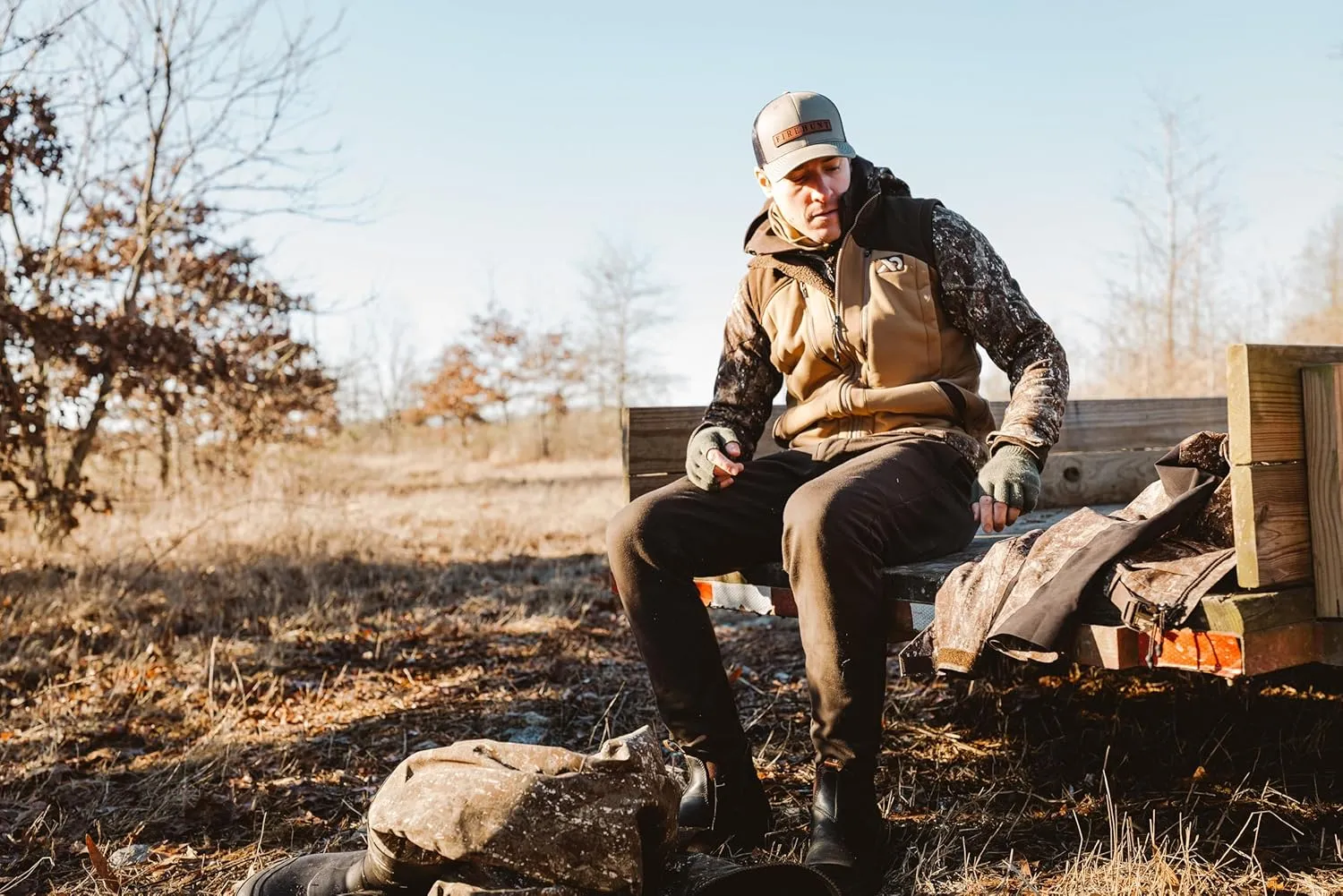 First Lite Men's Rugged Wool Wader Pant - Durable Merino Wool Hunting Midlayer Pants