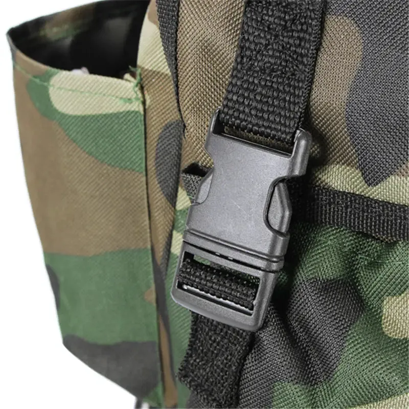 Fishing Chair Foldable Backpack Camouflage Oxford Cloth Metal Tube Portable Equipment  Large Capacity Portable Foldable Stool